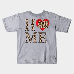 Oregon Home Leopard Print Kids T-Shirt